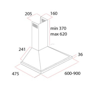 Вытяжка Schtoff Haus 60 Inox схема