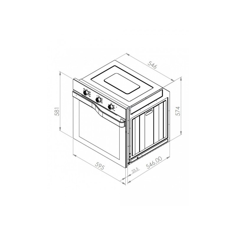 Электрический духовой шкаф Schtoff Decor 245 White схема
