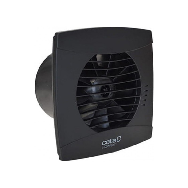 Вытяжной вентилятор CATA UC-10 Timer Hygro Black