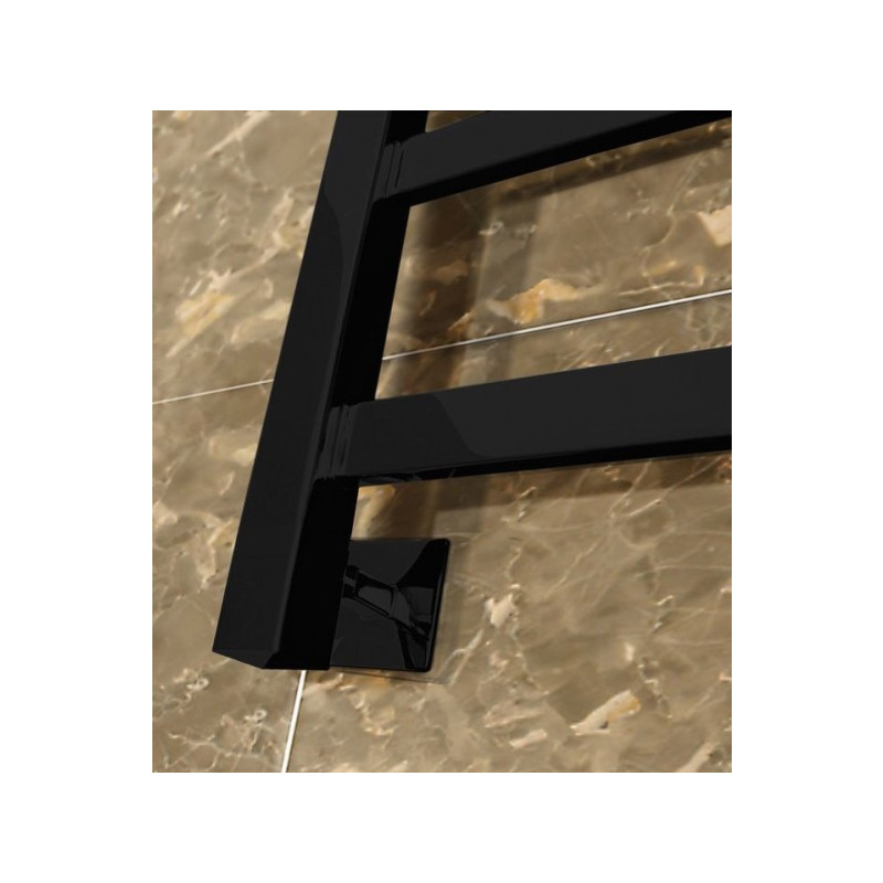 Полотенцесушитель Stinox Prestige 500x700 НП (1/2") черный подключение