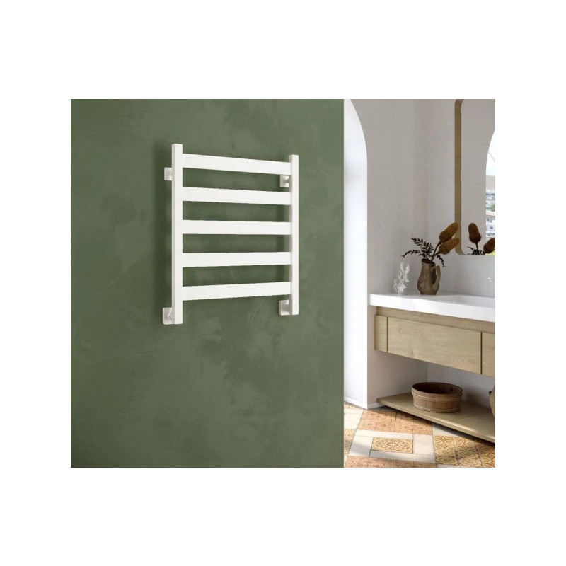 Полотенцесушитель Stinox San Remo 500x600 НП (1/2") белый матовый в интерьере