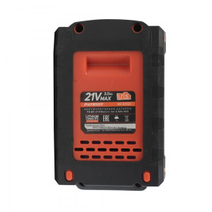 Аккумулятор Patriot PB BR 21V Li-Ion 21 В 3.0 А·ч вид снизу