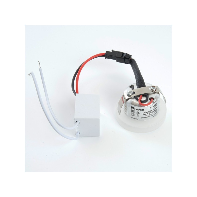 Точечный светильник Feron LN003 прозрачный вид сзади