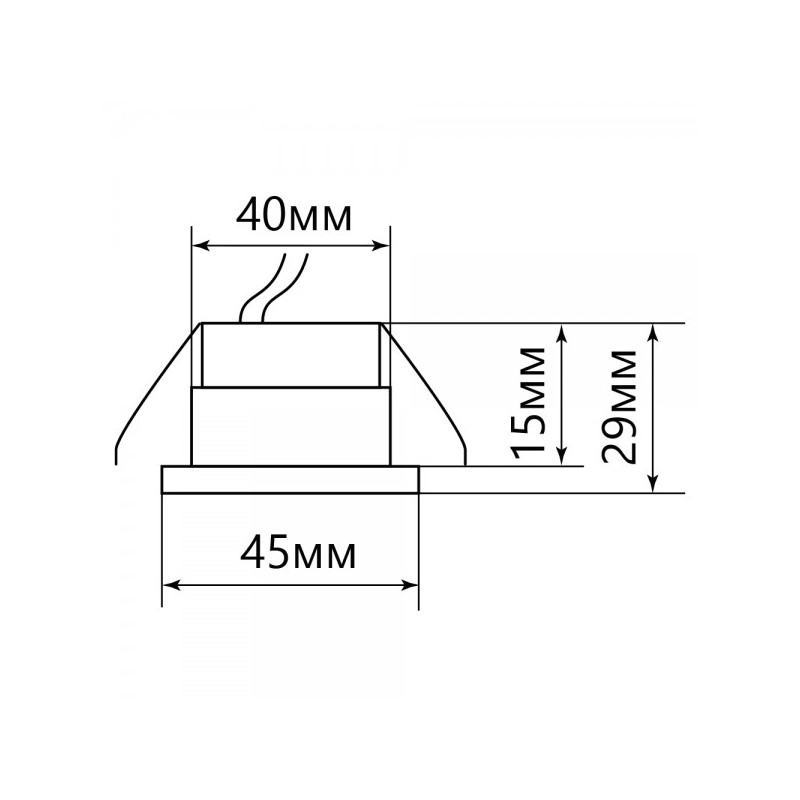Точечный светильник Feron LN003 прозрачный