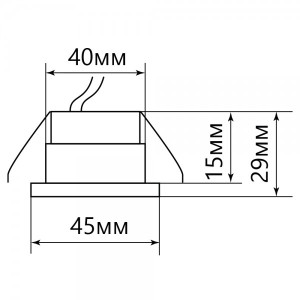 Точечный светильник Feron LN003 прозрачный