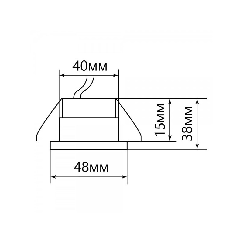 Точечный светильник Feron LN003 белый схема