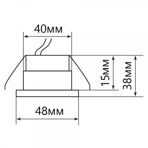 Точечный светильник Feron LN003 белый схема
