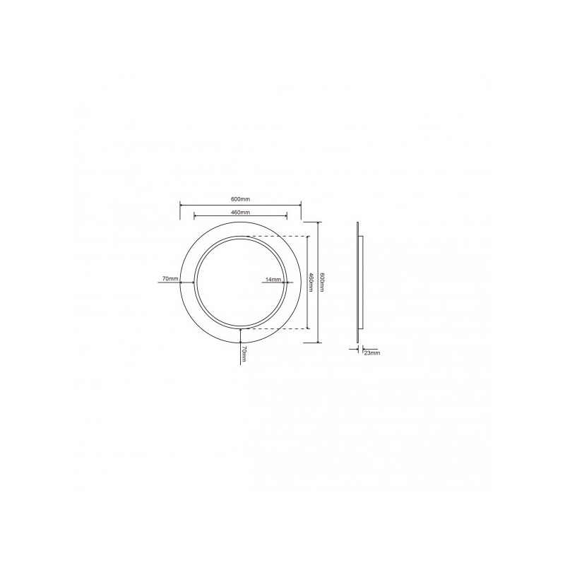 Зеркало Roxen Adema 60x60 схема