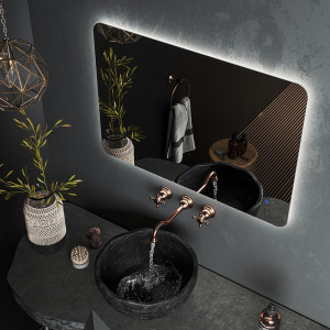 Зеркало Roxen Bella 90x70 в интерьере