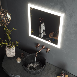 Зеркало Roxen Bliss 70x70 в интерьере