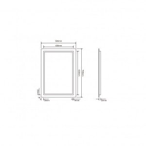 Зеркало Roxen Gotem 50x70 схема