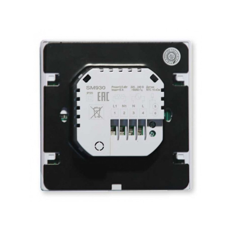 Терморегулятор Caleo SM930 белый вид сзади