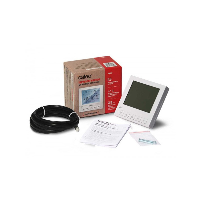 Терморегулятор Caleo SM930 белый комплектация