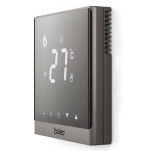 Терморегулятор Caleo C732 серебристый вид сбоку