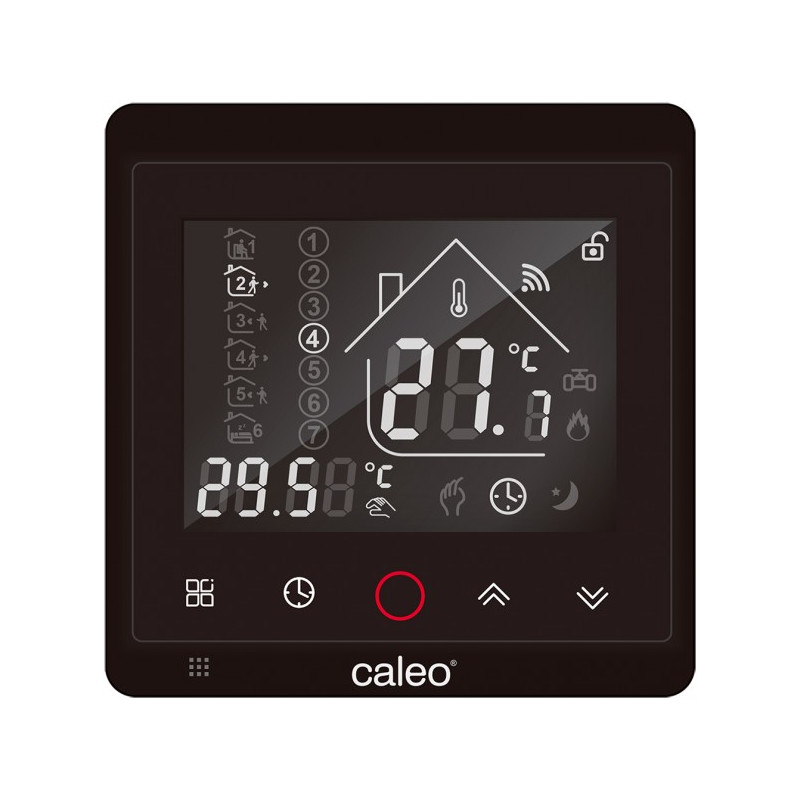 Терморегулятор Caleo C936 Wi-Fi Lux черный