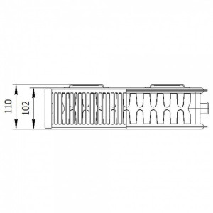 Радиатор стальной Lemax Compact 22 30х160 схема