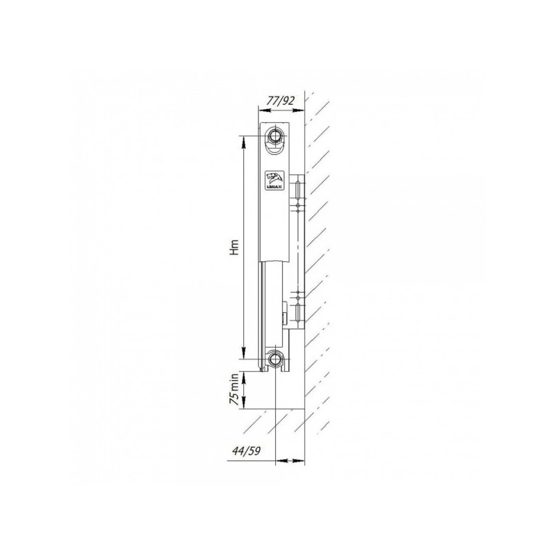 Радиатор стальной Lemax Valve Compact 11 50х90 размеры