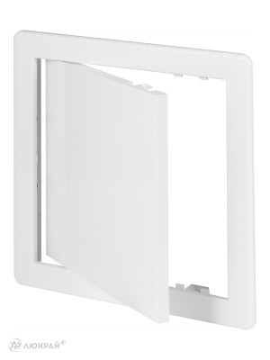 Пластиковая дверца из АБС Awenta DT10 15х15 белая сбоку открыта