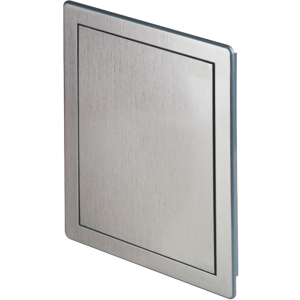 Пластиковая дверца из АБС Awenta 15х15 сатиновая сбоку