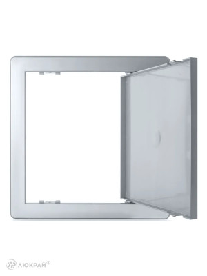 Пластиковая дверца из АБС Awenta 15х15 серебристая открыт
