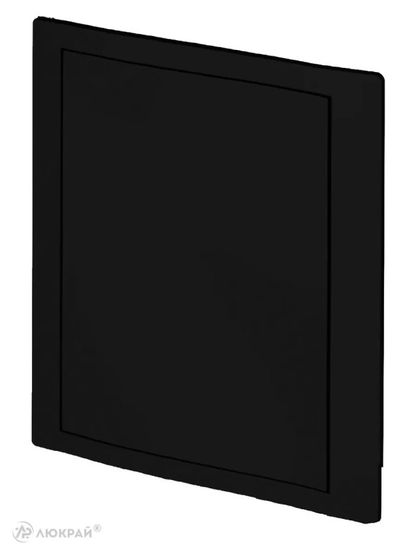 Люк пластиковый Awenta DT 20х20 черный сбоку