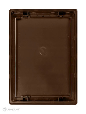 Люк пластиковый Awenta DT 20х30 коричневый сзади