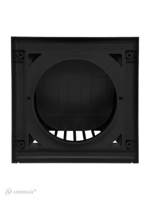 Вытяжная решетка для фасада Awenta KO100-30CZ d100 черная сзади