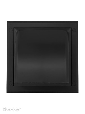 Вытяжная решетка для фасада Awenta KO125-30CZ d125 черная спереди