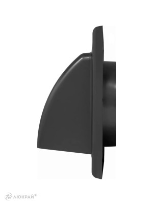 Вытяжная решетка для фасада Awenta KO125-30GR d125 графит сбоку