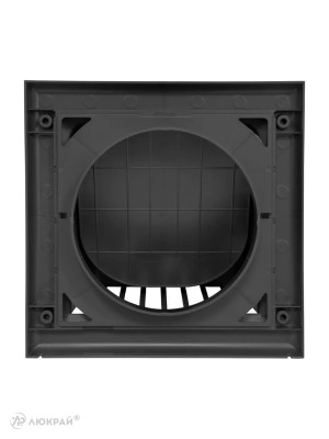 Вытяжная решетка для фасада Awenta KO125-30GR d125 графит сзади