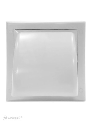 Вытяжная решетка для фасада Awenta KO150-30 d150 белая спереди