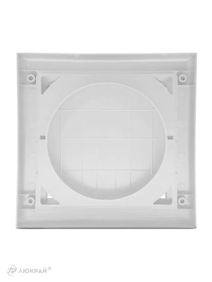 Вытяжная решетка для фасада Awenta KO150-30 d150 белая сзади