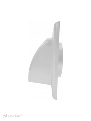 Вытяжная решетка для фасада Awenta KO150-30 d150 белая сбоку