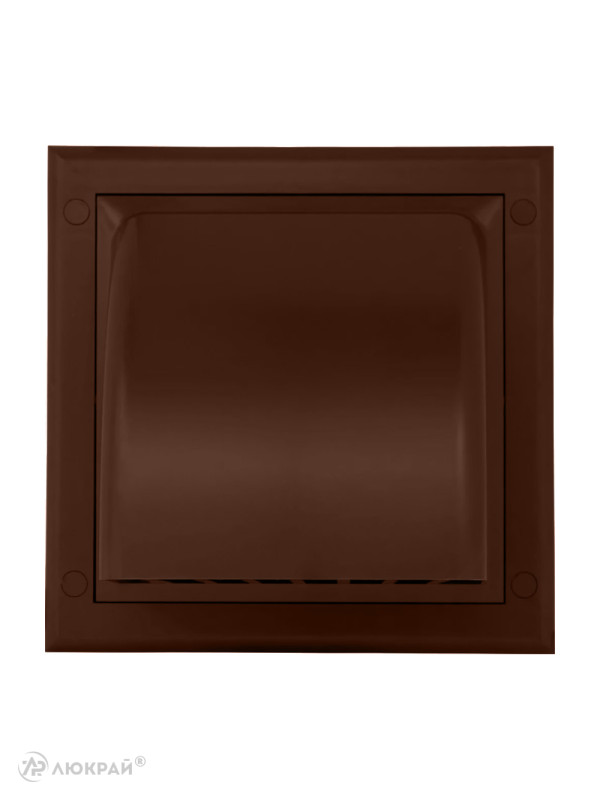 Вытяжная решетка для фасада Awenta KO150-30BR d150 коричневая спереди