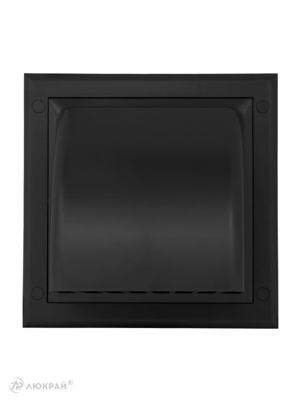 Вытяжная решетка для фасада Awenta KO150-30CZ d150 черная спереди