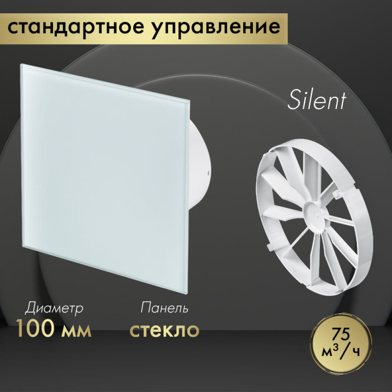 Вытяжной вентилятор Awenta System+ Silent 100 / KWS100-PTG100-ZZ100