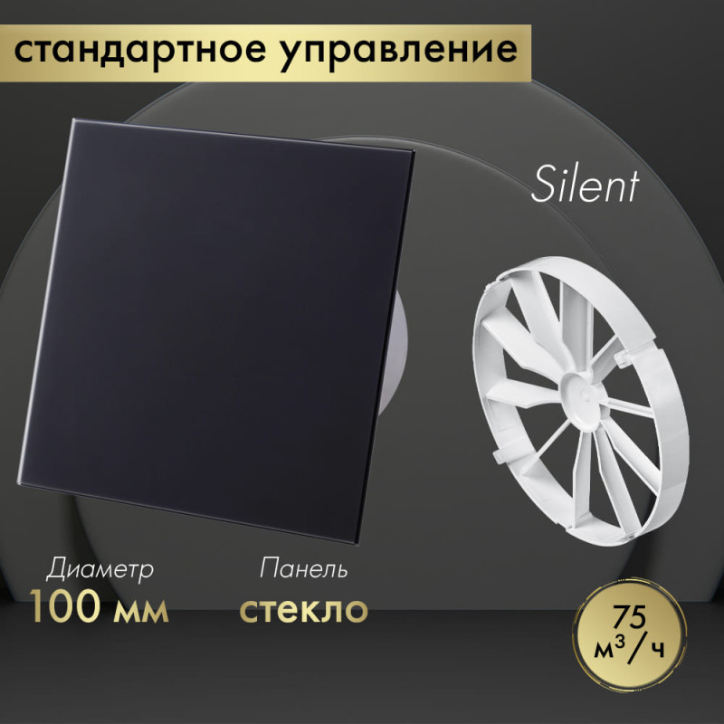 Вытяжной вентилятор Awenta System+ Silent 100 / KWS100-PTGB100M-ZZ100