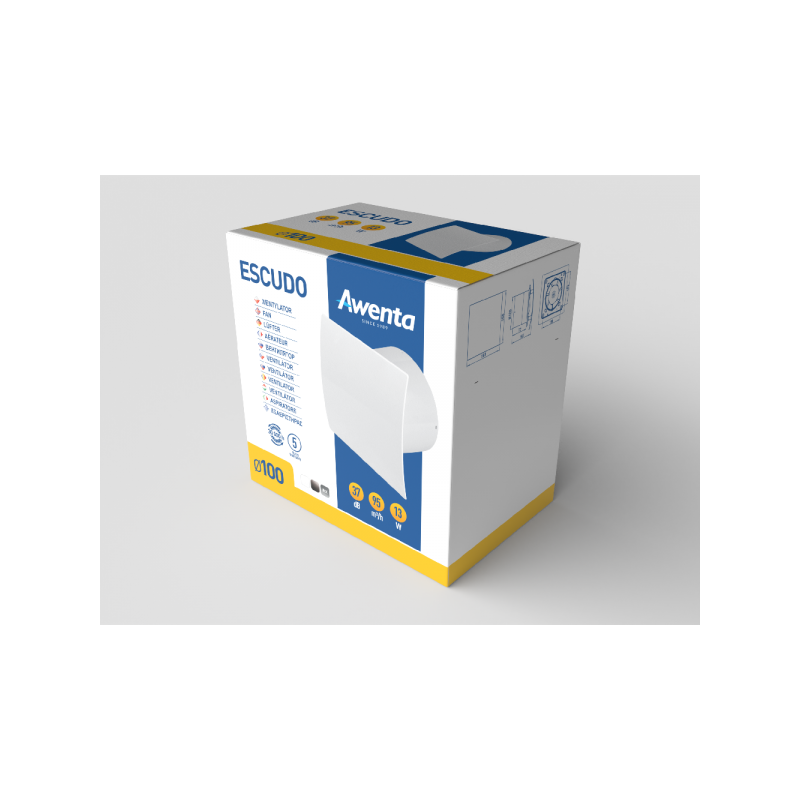 Вытяжной вентилятор Awenta WES100 упаковка