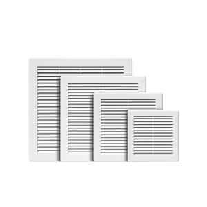 Решетка с сеткой от насекомых Awenta TRU10CZ 30х30 черная общая