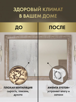 Вытяжной вентилятор Awenta System+ Silent 100T / KWS100T-PEE100-ZZ100 сравнение