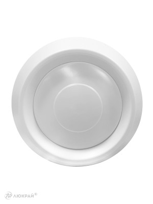 Диффузор приточно-вытяжной (анемостат) Awenta AN1 d100 белый спереди