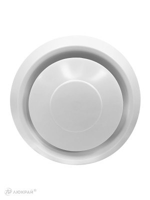 Диффузор приточно-вытяжной (анемостат) Awenta AN1 d100 белый спереди (1)