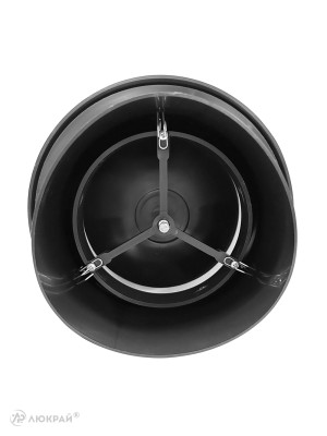 Диффузор приточно-вытяжной (анемостат) Awenta AN1CZ d100 черный сзади