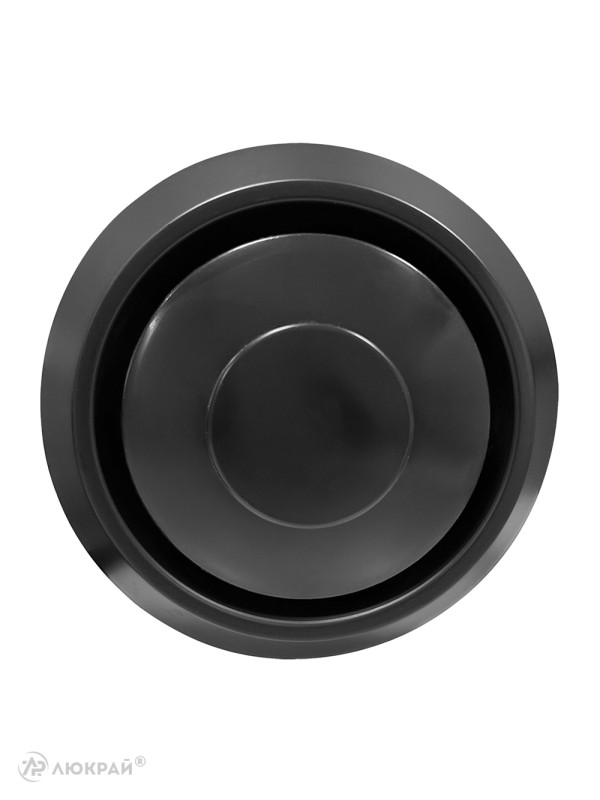 Диффузор приточно-вытяжной (анемостат) Awenta AN2CZ d125 черный открыт