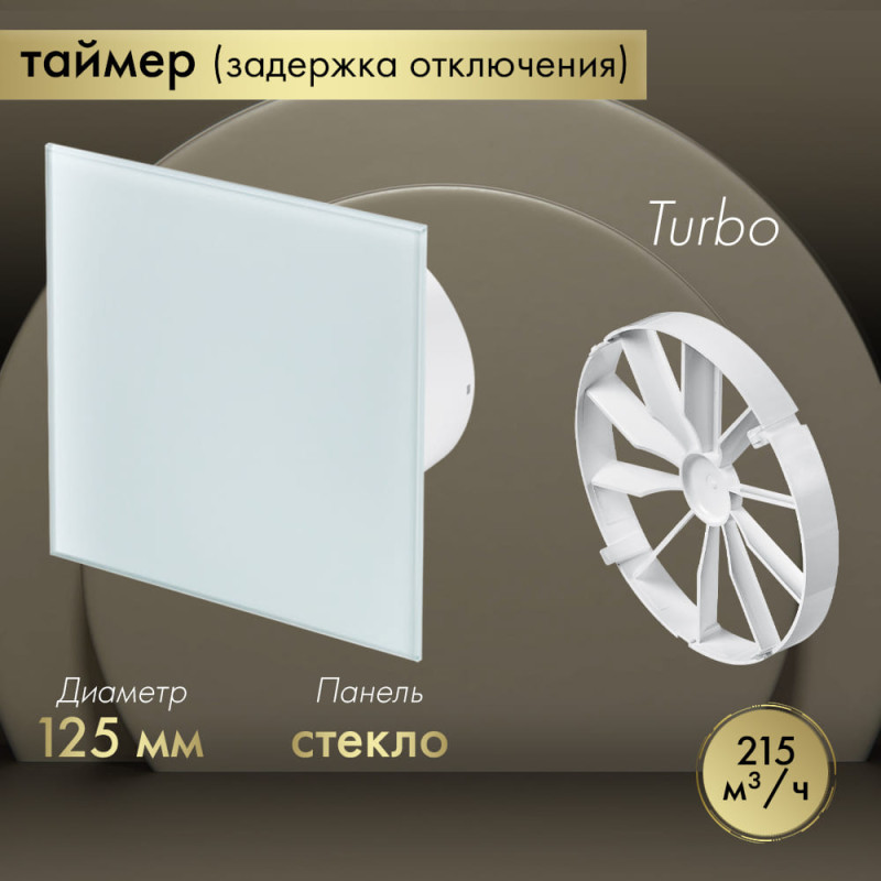Вытяжной вентилятор Awenta System+ Turbo 125T / KWT125T-PTG125-ZZ125