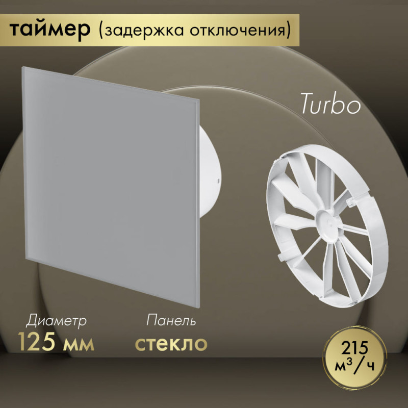 Вытяжной вентилятор Awenta System+ Turbo 125T / KWT125T-PTGG125M-ZZ125