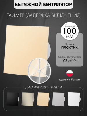 Вытяжной вентилятор airRoxy dRim100DTS-C165-D100