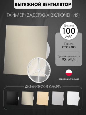 Вытяжной вентилятор airRoxy dRim100DTS-C176-D100