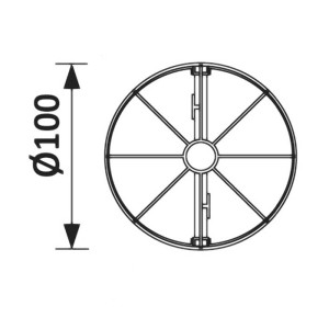 Вытяжной вентилятор airRoxy dRim100HS-C166-D100