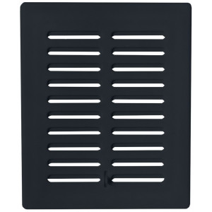 Решетка Awenta Eko T01CZ 13.5x16.5 черная спереди